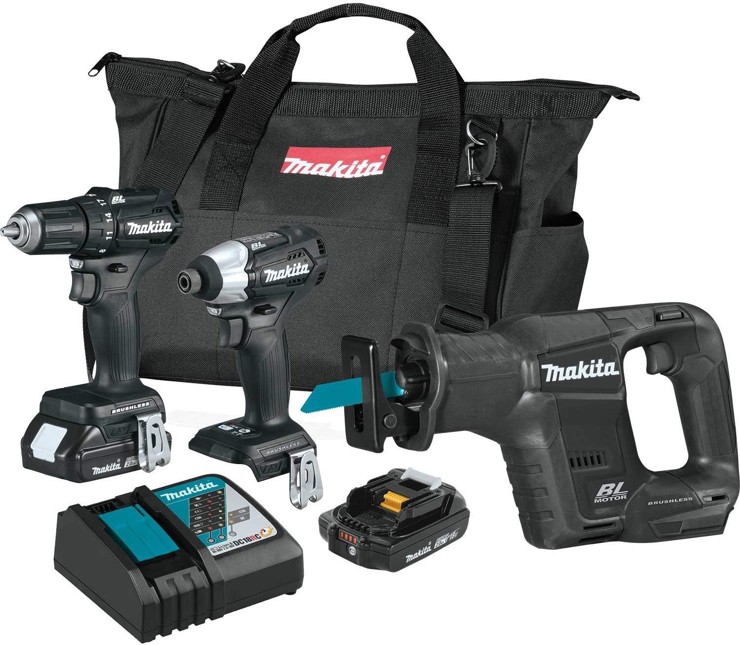 קומבו 3 כלים מקיטה Makita CX300RB 18V