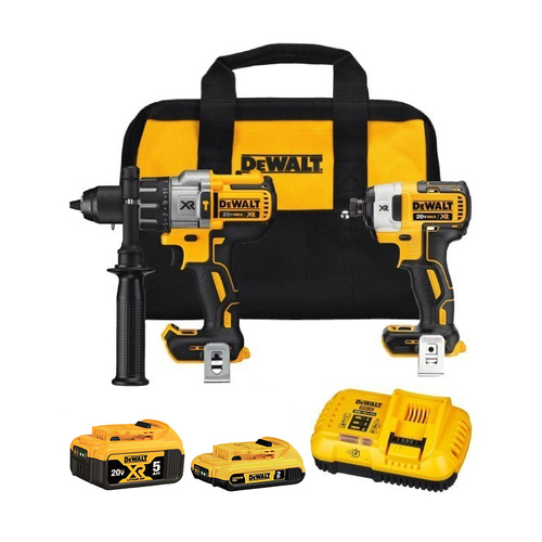 קומבו מברגות דיוולט עילית Dewalt DCK299D1P1