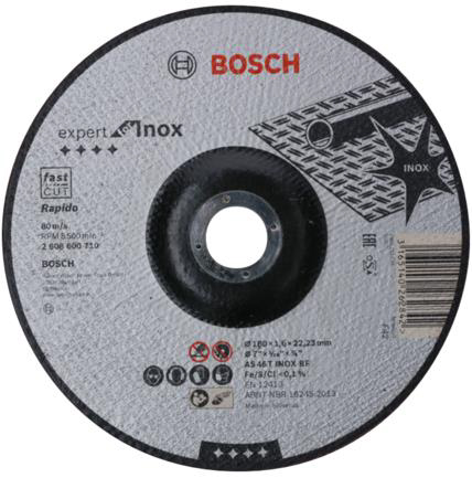 מארז 25 דיסקים לחיתוך נירוסטה 4.5"/115 מ"מ – Bosch Expert for Inox