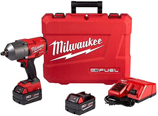סט מפתח רטיטה מילווקי Milwaukee 2767-22 Fuel High Torque 1/2" Impact Wrench w/ Friction Ring Kit