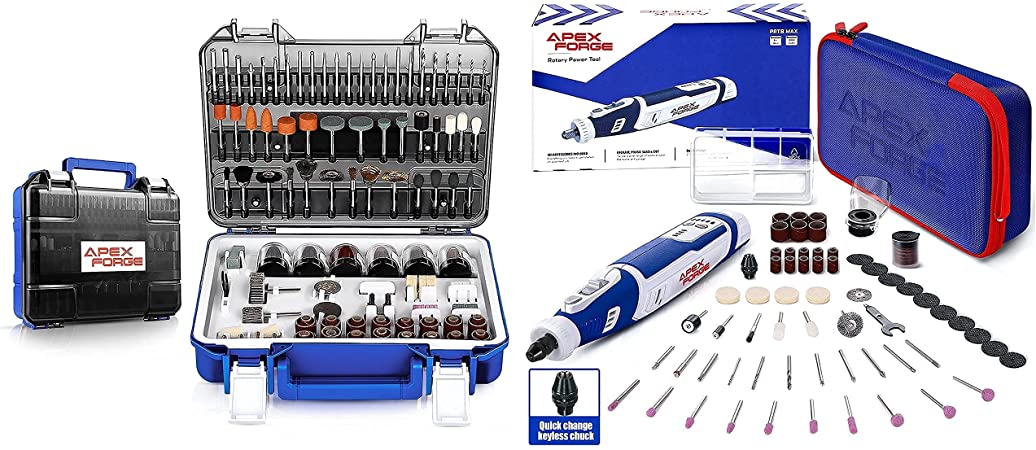 APEXFORGE Rotary Tool Accessories with 8V Cordless Rotary Tool