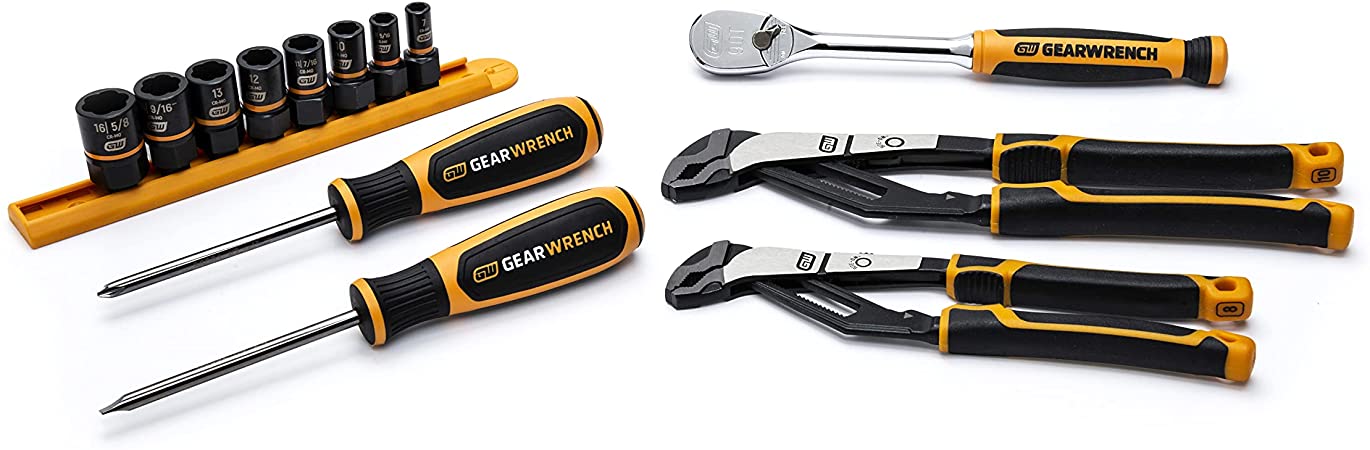 סט 13 חלקים גיר ראנץ פליירים בוקסות אימפרט ראטצ'ט ומברגים GEARWRENCH 81002