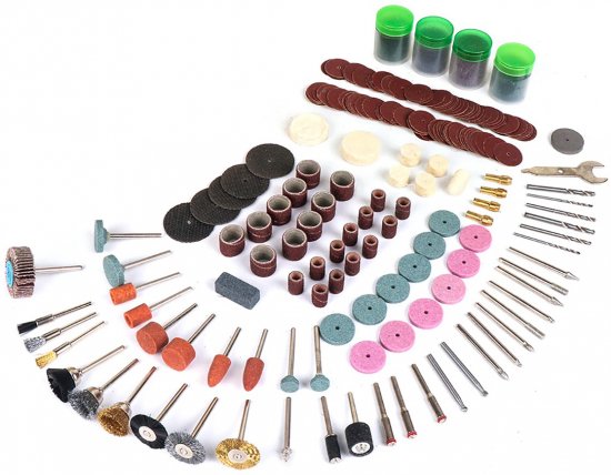 סט 256 חלקים רב שימושי למשחזת ציר במזוודה Hunter