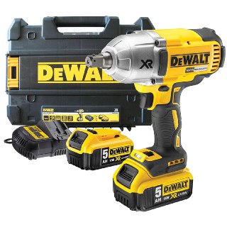 סט מפתח רטיטה הינע 1/2" נטען דיוולט DeWALT DCF899P2 BL 18V