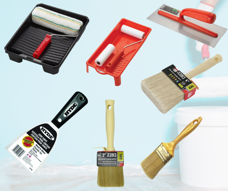 מברשות צביעה, רולרים, שפכטלים ועוד ב-15% הנחה בלעדית