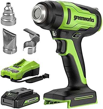 סט אקדח חום גרין וורקס Greenworks 24V Cordless Heat Gun