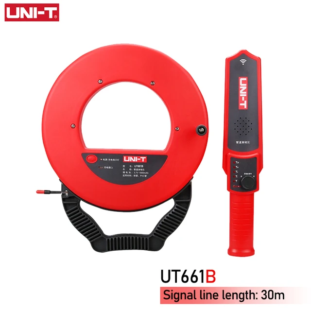 גלאי סתימות וסורק צנרת UT661B UNI-T אורך 30m