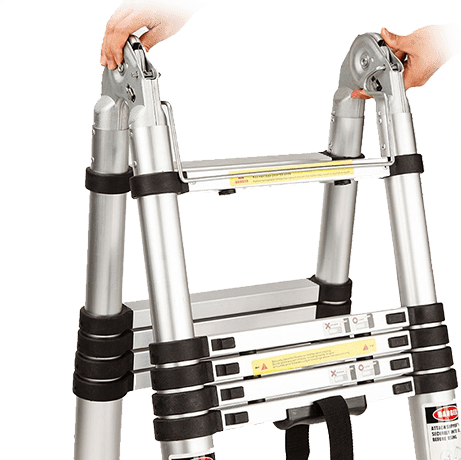 סולם אלומיניום טלסקופי כפול 5.6 מטר מבית TELESCOPIC