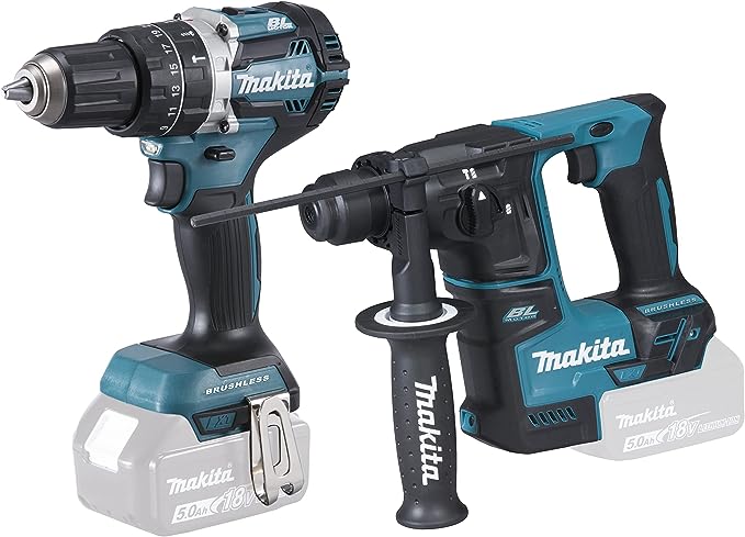 סט פטישון ומקדחה רוטטת ניידים מקיטה MAKITA DLX2278 DHR171Z + DDHP484Z
