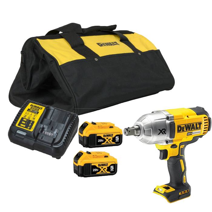 מפתח רטיטה חזק דיוולט 1/2" DeWalt 18V DCF899P2 בתיק