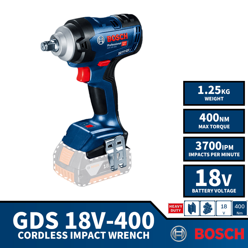 מפתח רטיטה נייד 18V בוש מקצועי BOSCH GDS 18V-400