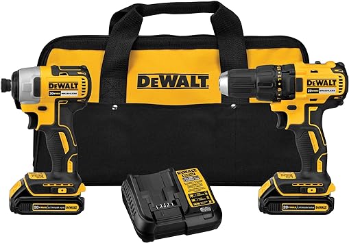 סט מברגות דיוולט בראשלס DEWALT 20V MAX DCK277D2