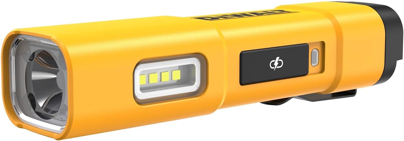 פנס יד נטען דיוולט DEWALT LED Flashlight, USB-C (DCL183)