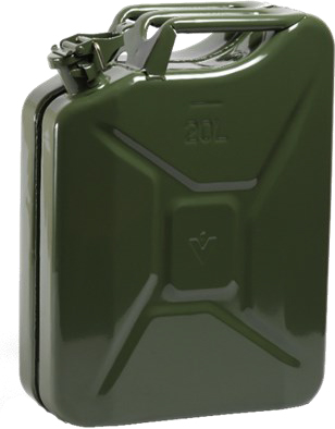 ג'ריקן דלק ממתכת 20 ליטר של חברת Valpro הגרמנית מיבואן רשמי