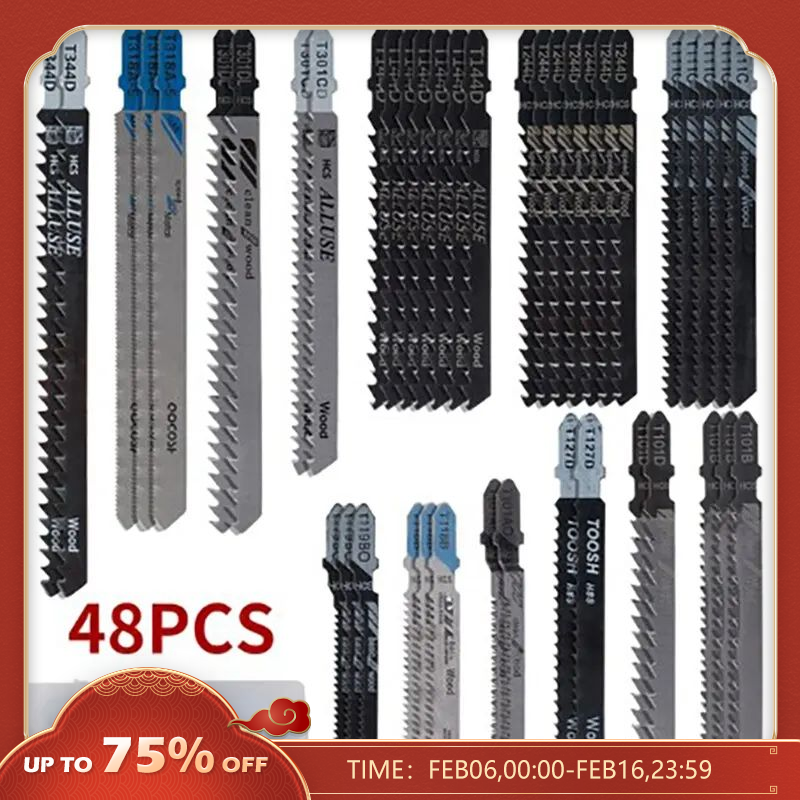 סט 48 מסוריות למסור אנכי לניסור עץ ומתכת