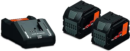 FEIN Battery Starter Set ProCORE 18 V 12.0 Ah AS- 2 ProCORE Li-ion Batteries with High Power Cells with Charger GAL 18V-160 For All Battery Packs with AMPShare or Bosch Professional 18 V Battery