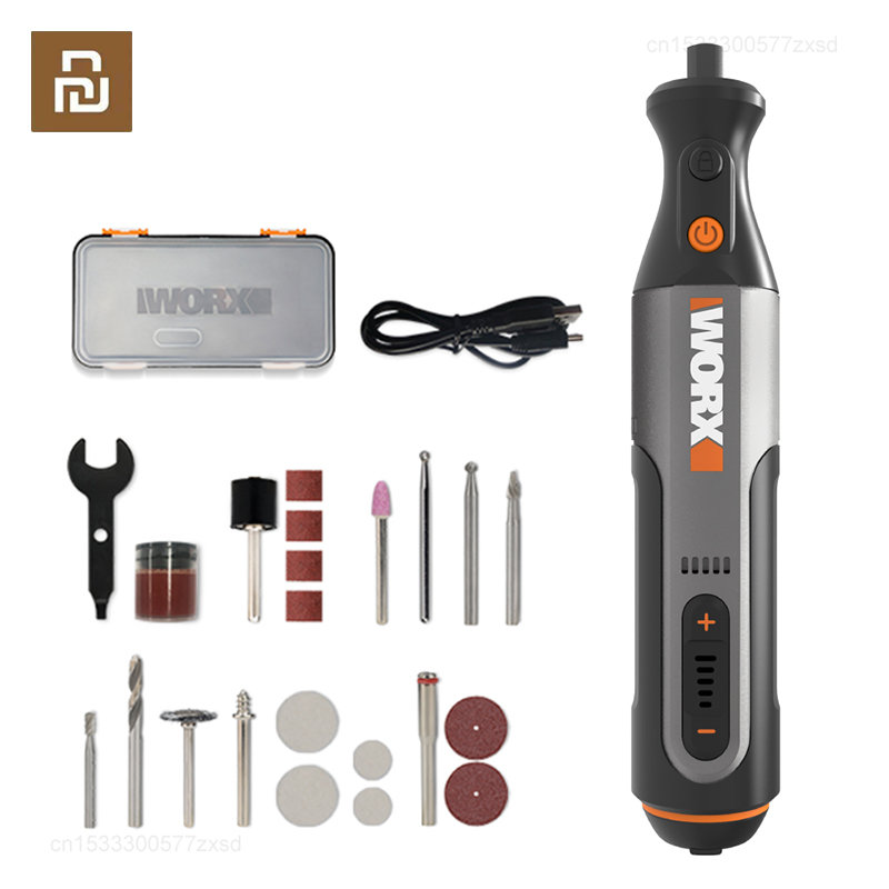 משחזת ציר נטענת עם 22 אביזרים מבית וורקס WORX WX106 8V