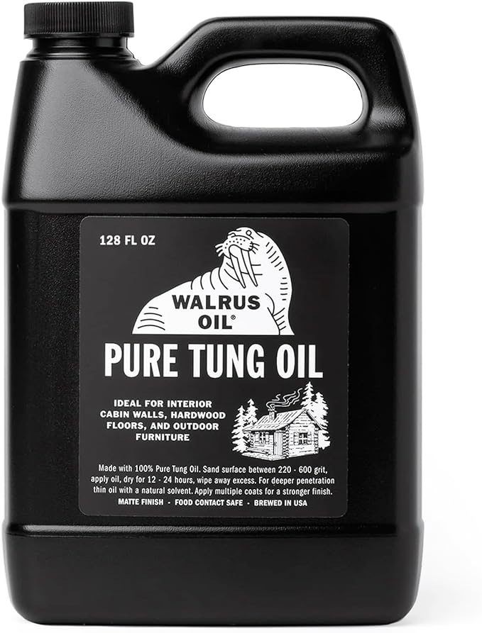 1 גאלון שמן טאנג טהור מבית וולרוס Walrus Oil – Pure Tung Oil