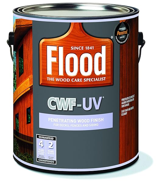 1 גאלון של שמן גימור פלוד Flood FLD527 Honey Gold CWF-UV Clear Wood Finish