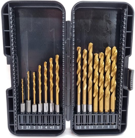 סט 14 מקדחים HSS כניסה משושה PROXEN