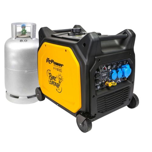 גנרטור בנזין משולב גז אינוורטר מושתק 7500W חד פאזי מבית ITC POWER (כולל סטרטר)