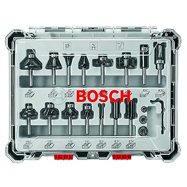 סט כרוסמים לטרימר וראוטר BOSCH RBS015MBS 15pc