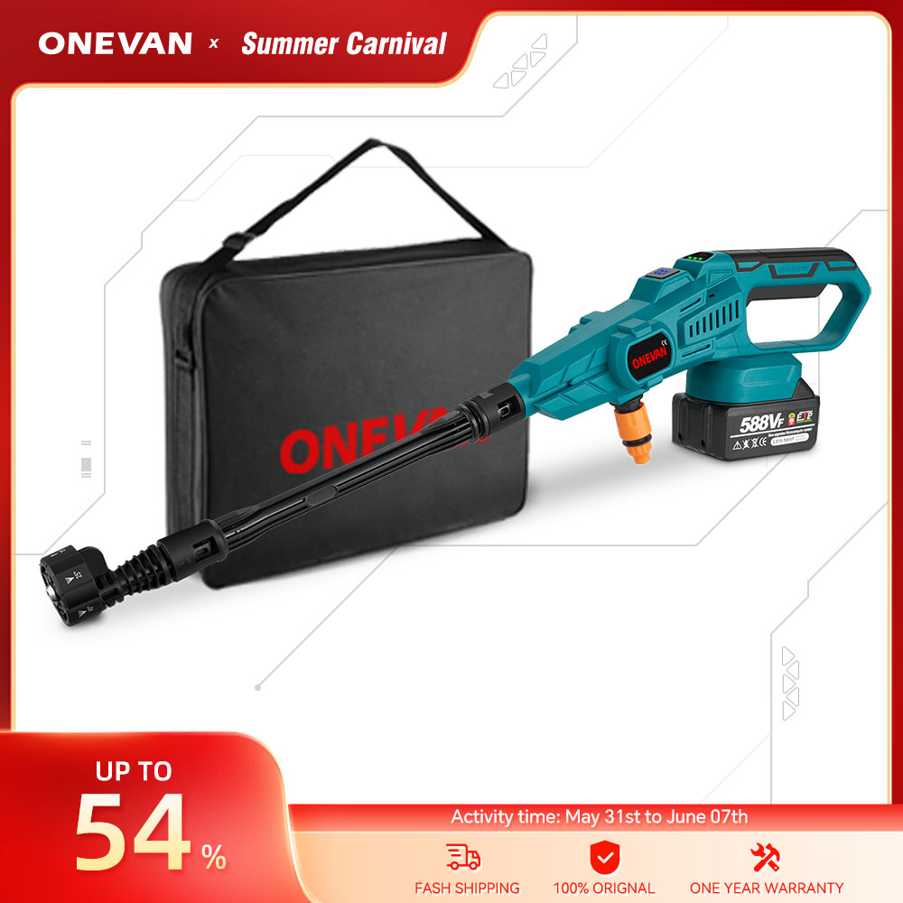 מכונת שטיפה ניידת גנרית למקיטה וואן וואן ONEVAN 200Bar Pressure water Gun for Makita 18V Battery