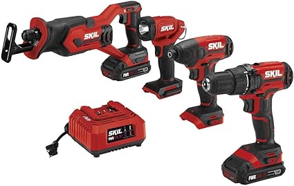 קומבו 4 כלים סקיל SKIL 4-Tool Kit: 20V CB739601