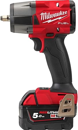 סט מפתח רטיטה מילווקי פיול Milwaukee M18 FMTIW2F38 Fuel 18v Cordless Brushless 3/8" Drive Impact Wrench 2 x 5ah