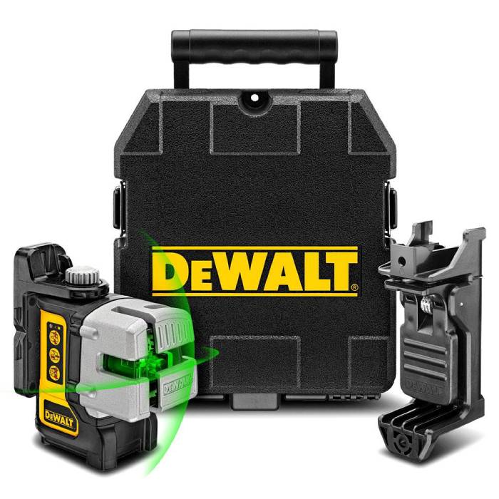 פלס לייזר דיוולט 3 קרניים ירוקות DEWALT DW089CG