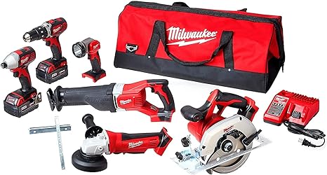 קומבו 6 כלי עבודה נטענים מילווקי דגם Milwaukee 18V 2696-26 M18