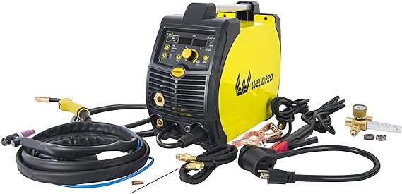 רתכת מקצועית 3 ב-1 משולבת של וולדפרו דגם "Weldpro 200 Amp Inverter Multi Process Welder