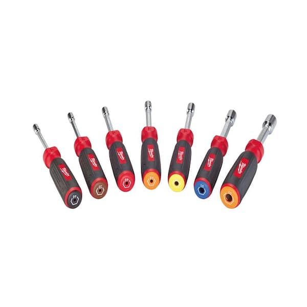 סט 7 מברגי בוקסות עמוקים מגנטיים Milwaukee 48-22-2517 7-Piece Metric HollowCore