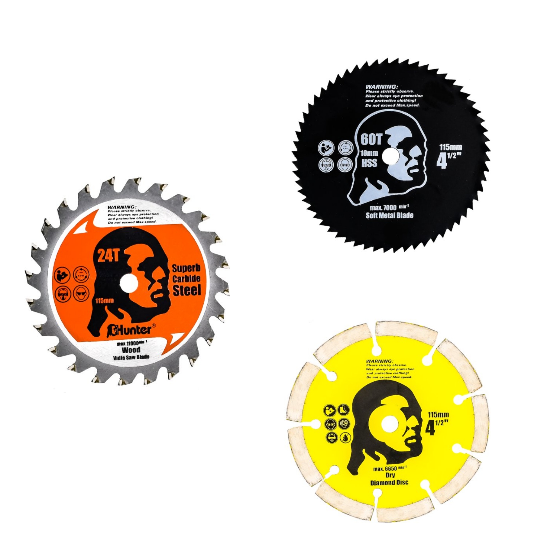 להב למסור עגול מיני לחיתוך עץ / בטון / מתכת "4.5 / 115 מ"מ Hunter