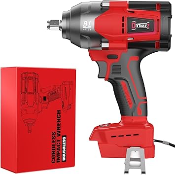 מפתח הרטיטה הנייד הגנרי למילווקי הינע 1/2 אינץ' תואם לסוללת Milwaukee 810Nm