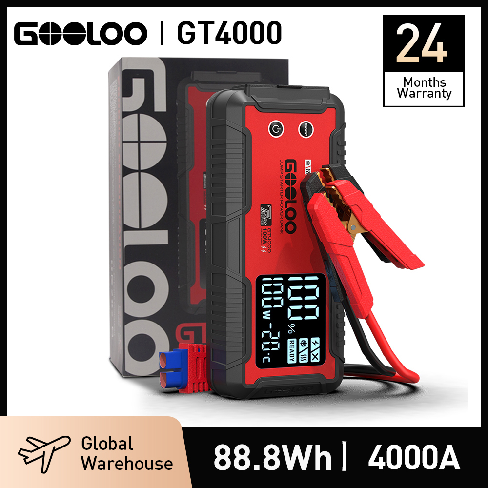 סוללת התנעה לרכב של GOOLOO GT4000 PRO 4000A 26800mah