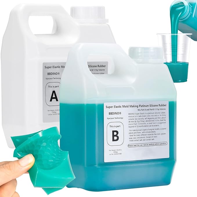 ערכת הסיליקון הסופר אלסטי להכנת תבניות מבית BBDINO בנפח 2087 סמק