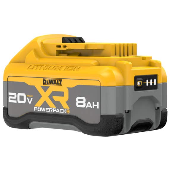 סוללת 8.0Ah XR POWERPACK 20V MAX DCB2108 החדשה מבית DEWALT