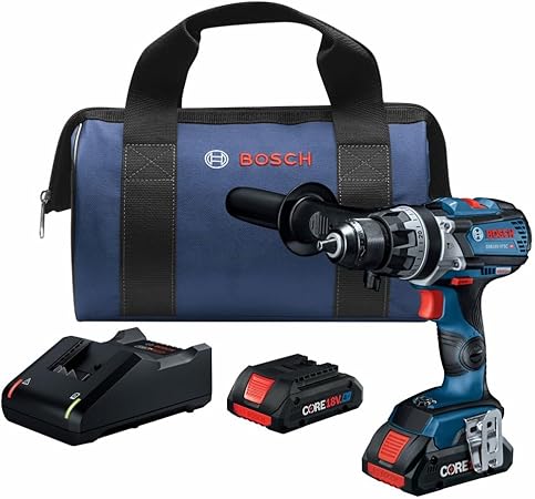 סט מקדחה רוטטת בוש BOSCH GSB18V-975CB25 18V Brushless עם 2 סוללות Procore 4Ah