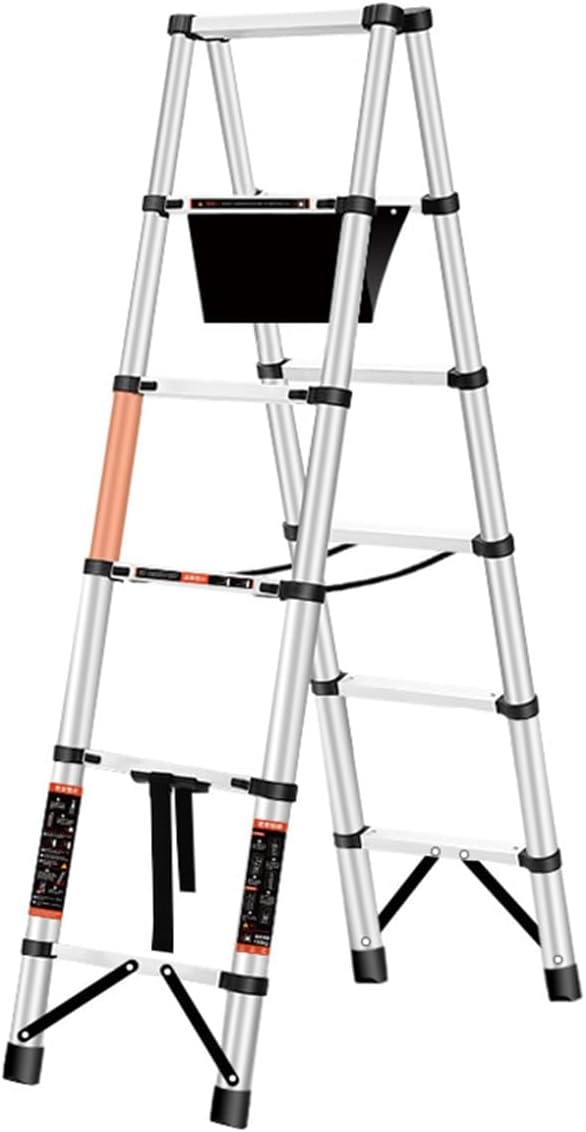 סולם טלסקופי כפול מתקפל מאלומיניום 4.6FT – Gorilla / 1.4m