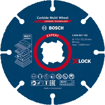דיסק חיתוך קרביד רב שימושי Bosch XLOCK Multi Wheel