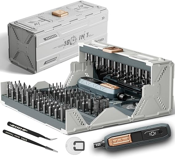 סט מברג שענים/אלקטרוניקה פרסישן מגנטי 180 ב-1