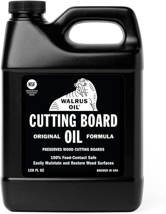 גאלון שמן לטיפוח וגימור קרשי חיתוך WALRUS OIL Cutting Board Oil (3785ml)
