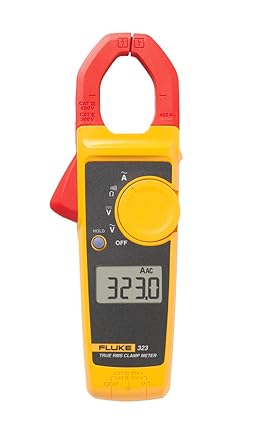 מודד זרם צבת True-RMS של פלוק Fluke 323 Clamp Meter AC/DC Voltage To 600V