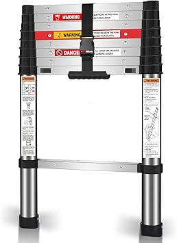 סולם טלסקופי נשען 2.6 מטר, TELESCOPING LADDER 8.5ft