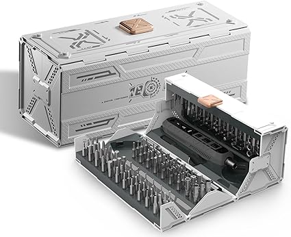 סט מברג נטען לשענים/אלקטרוניקה פרסישן מגנטי 181 ב-1 עם 3 עוצמות מומנט