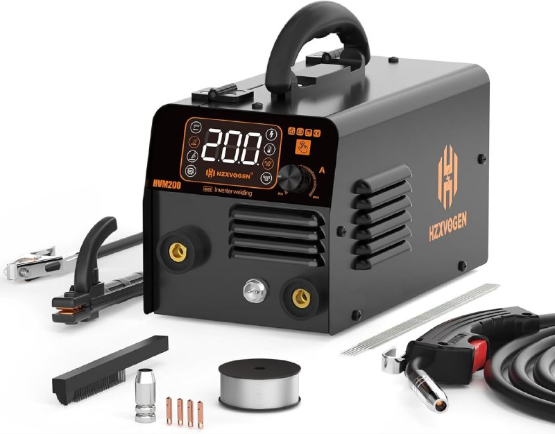 רתכת סליל 200A ניידת MIG 3 ב-1 מבית HZXVOGEN