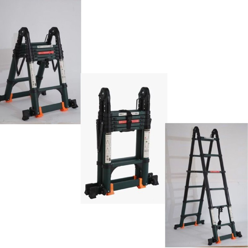 סולם ARMY פרימיום טלסקופי כפול – 5.0 מטר – מותג TELESCOPIC