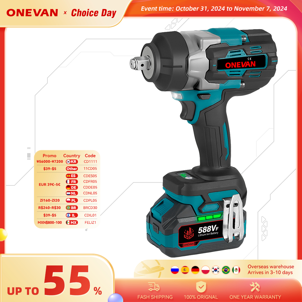 מפתח רטיטה עוצמתי חדש דגם 2024 גנרי למקיטה מבית וואן וואן