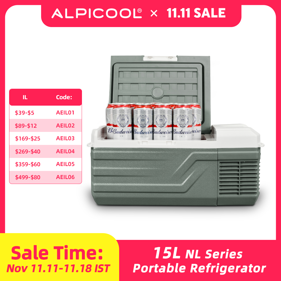 מקרר נייד לרכב Alpicool NL בנפח 15L